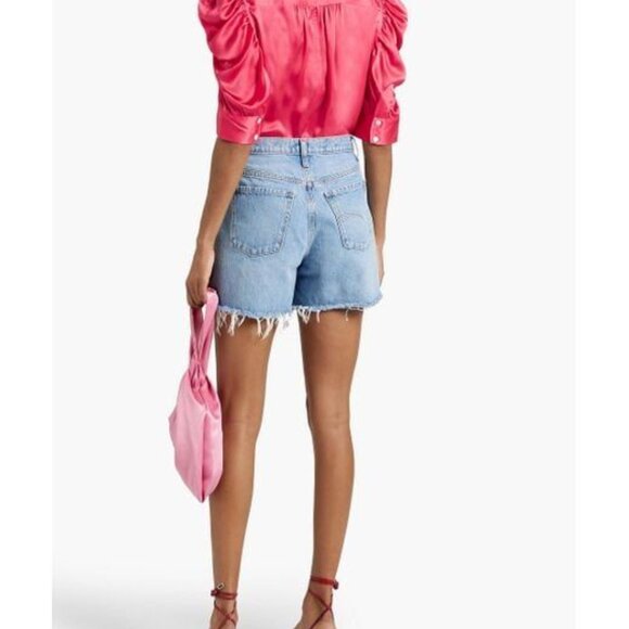 Frame Gillian Top in 100% Silk  Pink Size XL EUC - Picture 5 of 12